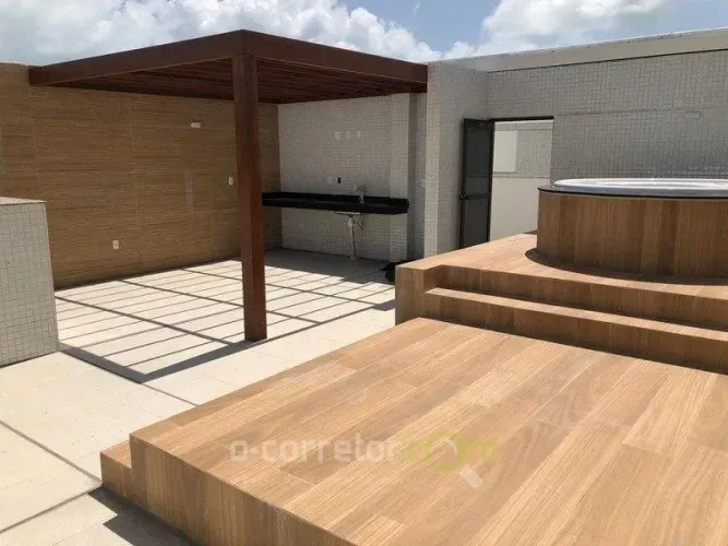 Cobertura Duplex Cabo Branco, C/140m² 2Qtos,1Suíte, Solarium ,Jacuzzi, 3 Vagas