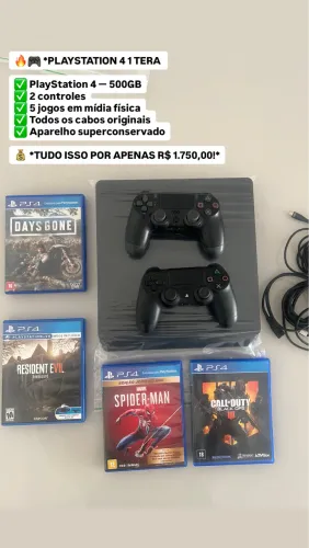 Play 4 2 controles 1 Terá