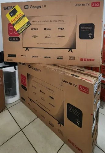 Smart TV 50 Polegadas 4K - Nova com Garantia e Nota Fiscal
