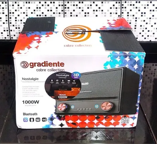 Caixa de Som Gradiente 5,5" 1000W 3D Preto GCR108 - Bivolt!!!