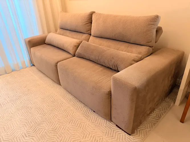 Sofá com chaise retrátil 2,5metros