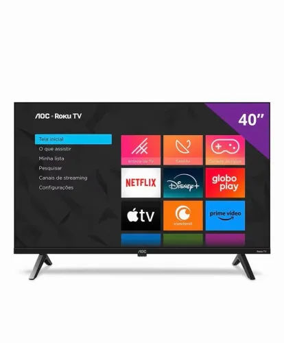TV AOC 40" Full HD com Roku TV