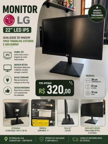 MONITOR LG 22? LED IPS