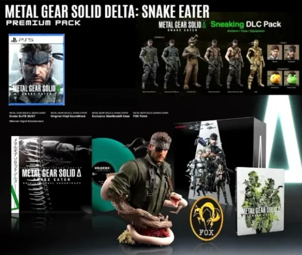 Metal Gear Solid 3 Delta Premium Box Coreana Lacrada