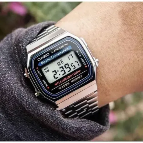 Relógio Casio Digital Prata Unissex