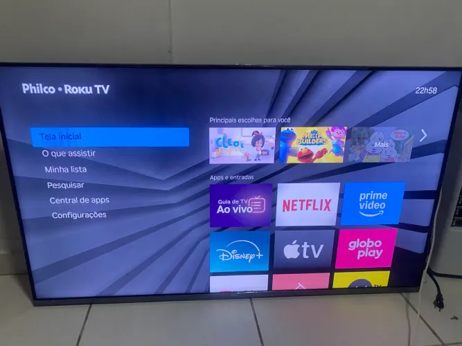 Tv led 55 polegadas Philco 4k Roku entrega local