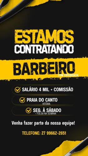 Vaga para Barbeiro
