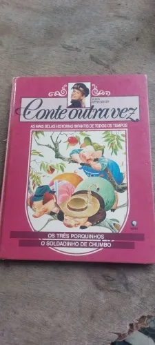 Livro conte outra vez os três porquinhos o soldadinho de chumbo 