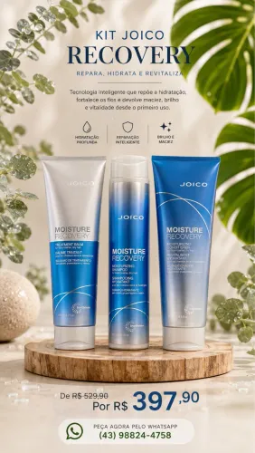 Kit joico Moisture Recovery (Hidratação)- Joico