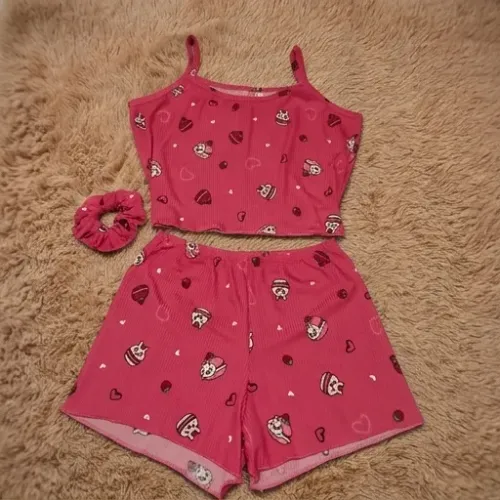 Baby Doll em tecido Suede Canelado Varias estampas + Prendedor de cabelo de brinde