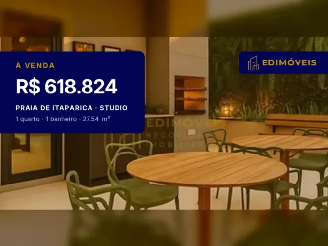 Studio em Praia de Itaparica | Mobiliado e climatizado, pronto para morar