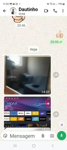 TV ANDROID JVC 70 polegadas com defeito lacrada defeito não sabido retirada de peças