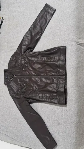 Jaqueta de couro Masculina - Tamanho G