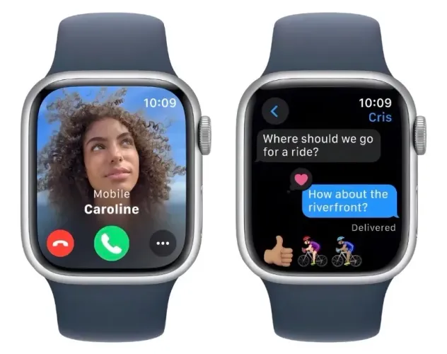 Apple Watch Series 9 41mm Silver al Storm Blue