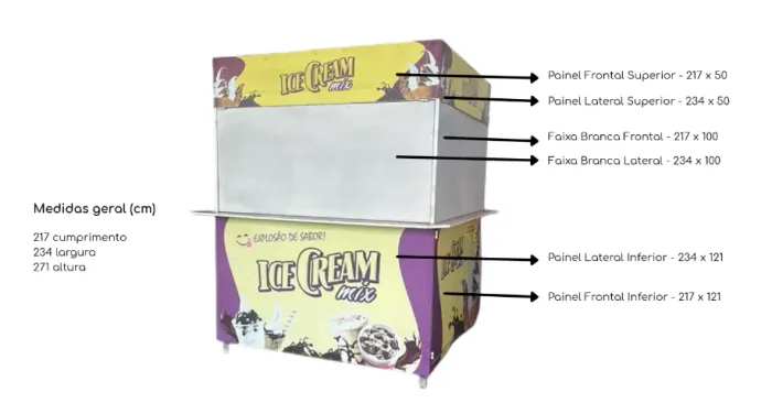 Trailer grande comercial para vendas