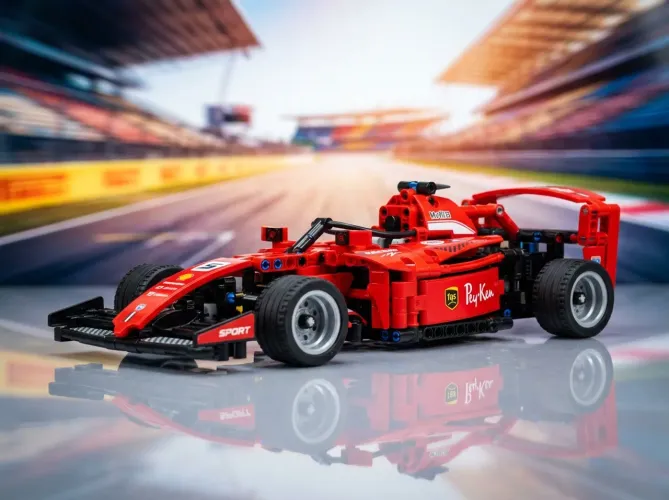 Carro Esportivo de Blocos de Montar - Modelo Colecionável