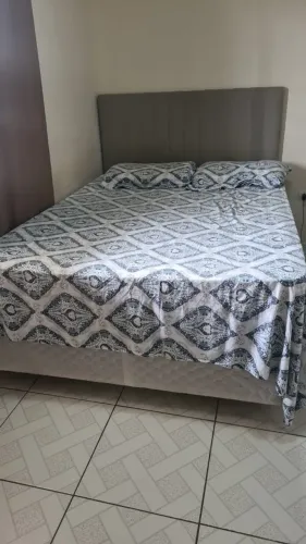 Cama de Casal completa (Base, Colchão King Star e Cabeceira)