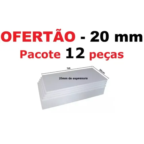 Placas de isopor 20mm - anti chamas