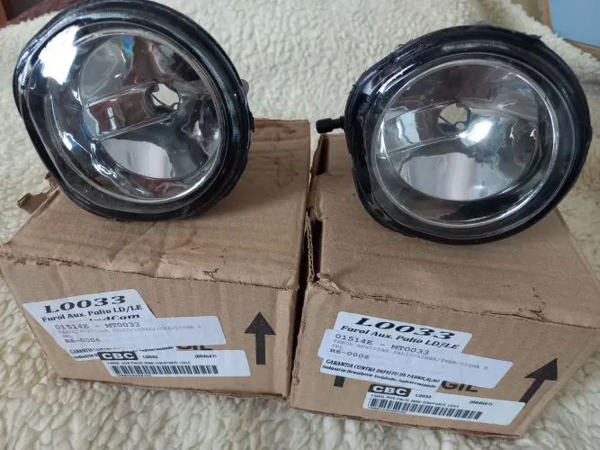 Farol de milha auxiliar Fiat Palio/Idea ( dois faróis direito e esquerdo)