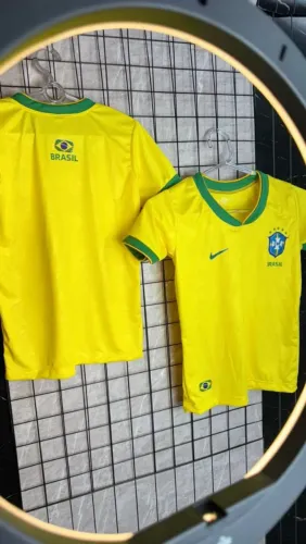 Camisas infantis do Brasil primeira linha