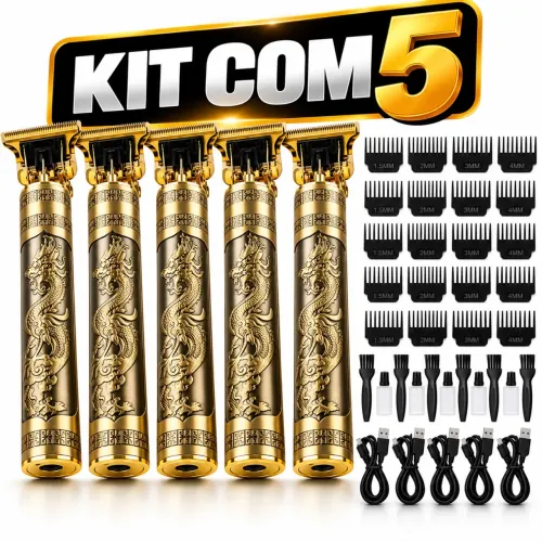Kit 5 Máquina de Barbear Dragão