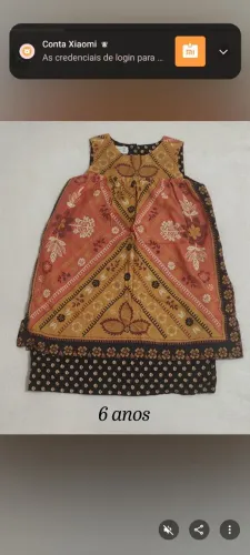 Vestido Fábula marrom 6 anos