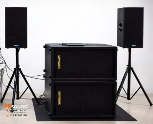 ?SETUP DE SOM PROFISSIONAL - CAIXA AMPLICADA/CAIXA SUB/AMPLIFICADOR?