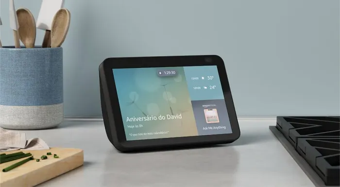 Echo Show 8 polegadas de 2a Geração Preta