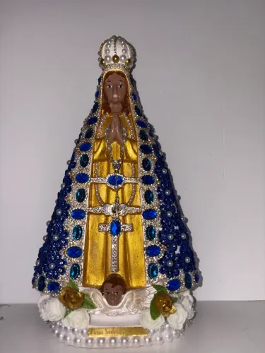 Nossa senhora Aparecida 30 cm em gesso