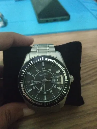 Relógio condor pulseira prateada
