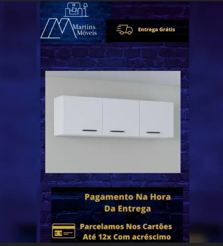 GRANDE PROMOÇÃO* ARMÁRIO AÉREO NOVO ENTREGA GRÁTIS ACEITA CARTÃO