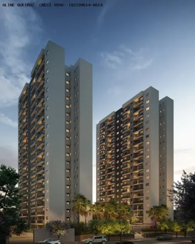 Apartamento 2 Quartos para Venda em Maceió, Jacarecica, 2 dormitórios, 1 suíte, 1 banheiro