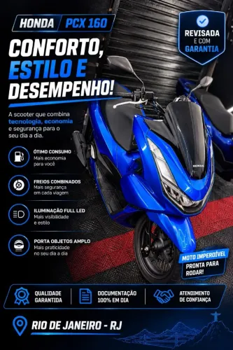 Vendo PCX 160 Doc em dia
