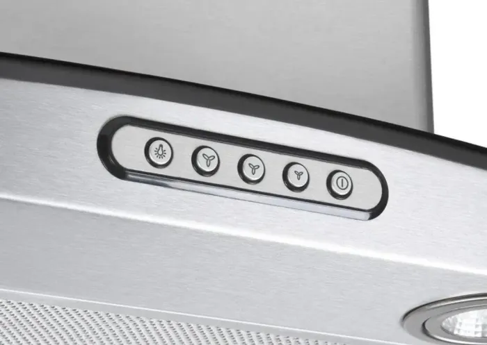 Coifa Depurador Vidro Curvo Slim Inox 4 Bocas 60cm Fogatti 110V