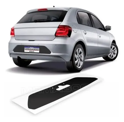 Aplique adesivo fundo de placa GOL G7/G8 preto fosco - MR.MAGOO
