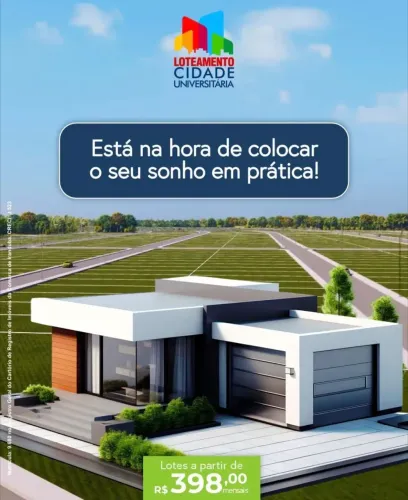 Loteamento Cidade Universitária Pronto para Construir Parcelas R$398,00 Reais Iranduba - A
