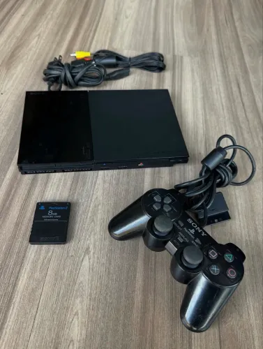 PlayStation 2 Desbloqueado + 2 Controles + Adaptador HDMI + 3 Memory Cards