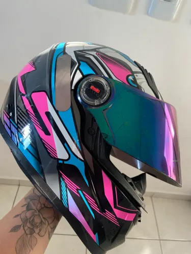CAPACETE LS2 FF358 XDRON CYAN
