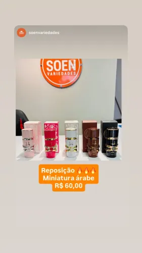 Perfume miniatura 25 ml Brand e outros 
