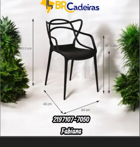 Cadeira preta sofisticada