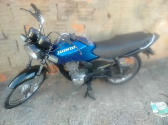 Fan 125 azul bonita 2005 motor bom