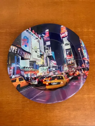 Kit com 10 cinzeiros metal estampado NY