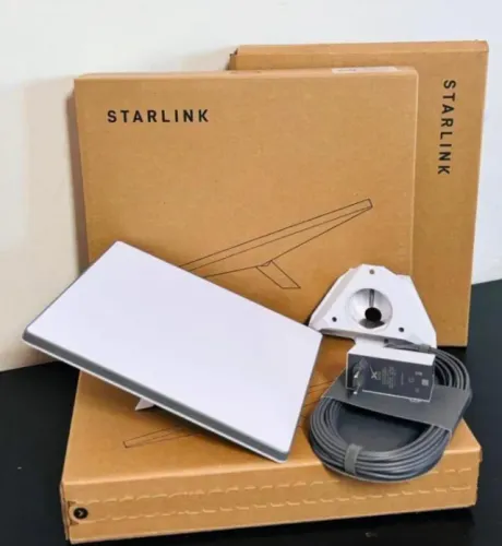 Antena via satélite Starlink Mini