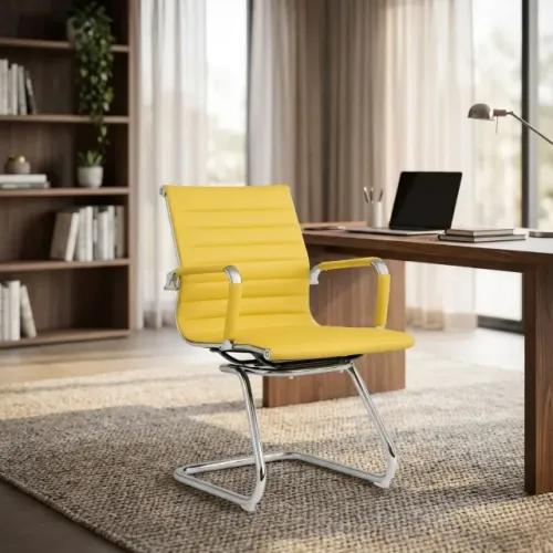 Cadeira Interlocutor Charles Eames Esteirinha Pastel Conforto Modern 32724