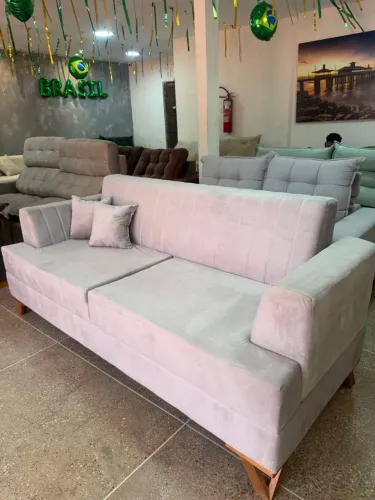 Sofá Canadá luxo 3 lugares novo e embalado disponível