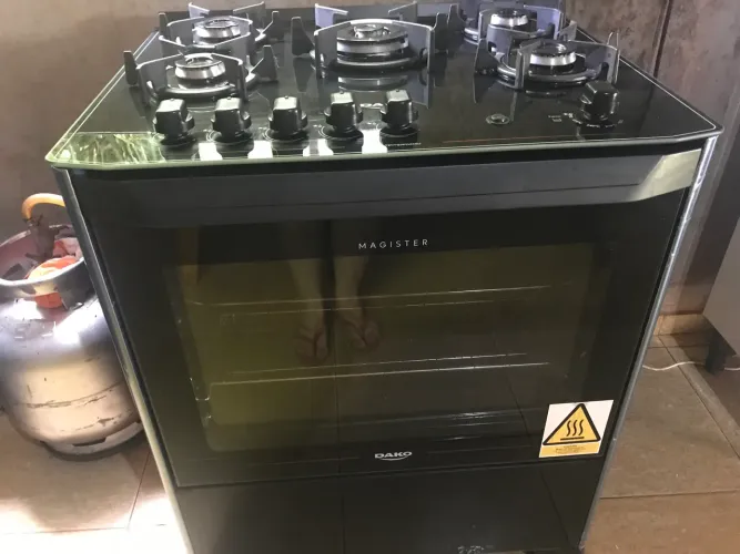 Fogão mesa de vidro 5 Bocas