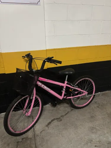 Bicicleta Rosa Wendy - Aros Viper Alumínio + Cestinha