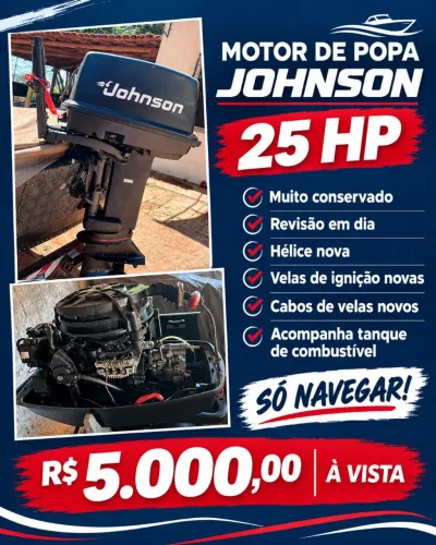 Motor de polpa Jhonson 25