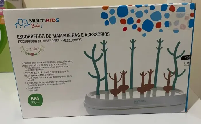 escorredor de mamadeira e acessórios