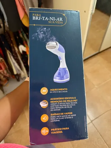 Passadeira Vaporizador Portátil Britânia BVP02L 127V na Caixa?